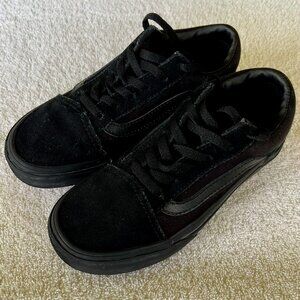 Vans Old Skool Black Suede Kids Size 2